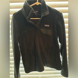PATAGONIA Re-Tool Snap T Fleece Black Women's M Style 25442 Pullover